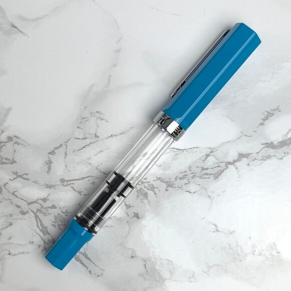 TWSBI ECO Fountain Pen - Bold Nib - Cerulean Blue - Picture 1 of 4